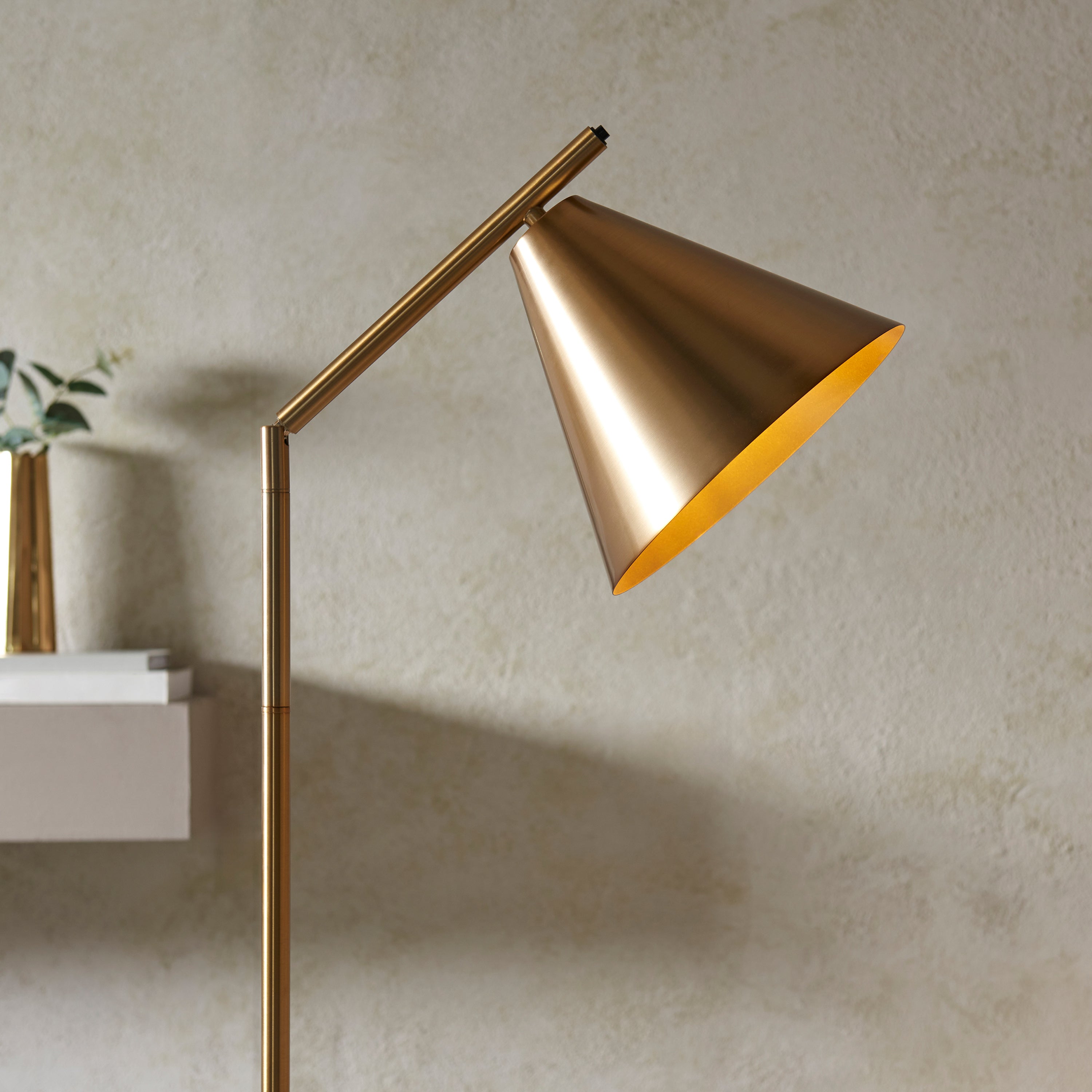 Ariana Antique Brass Floor Lamp